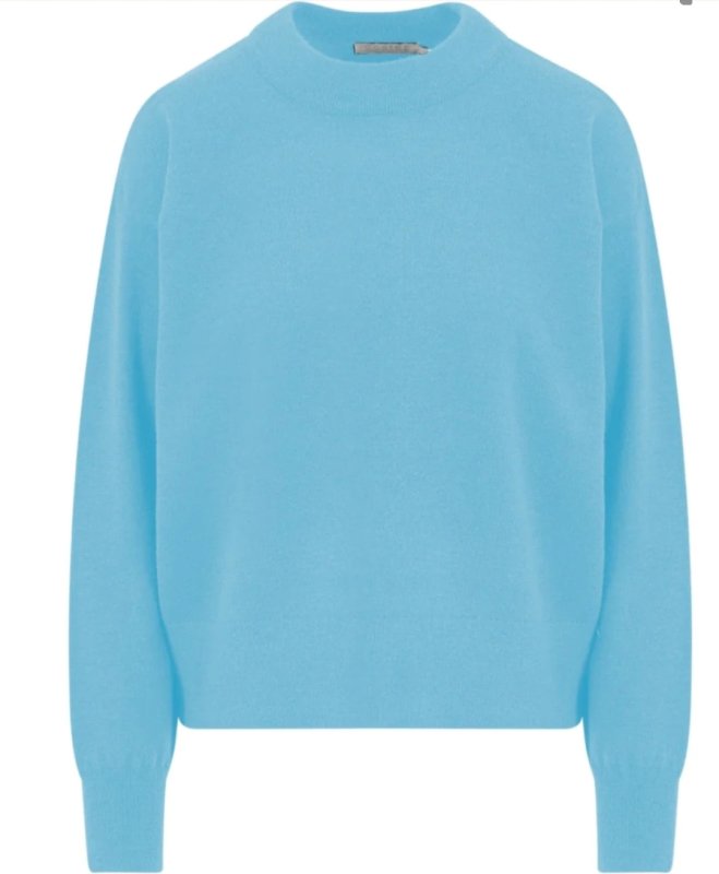 Coster Knit with Round Neck Coastal Blue - AML Boutique NI