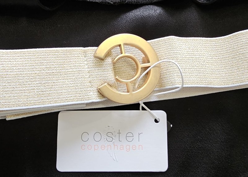 Coster Logo Belt Pale Gold Sparkle - AML Boutique NI