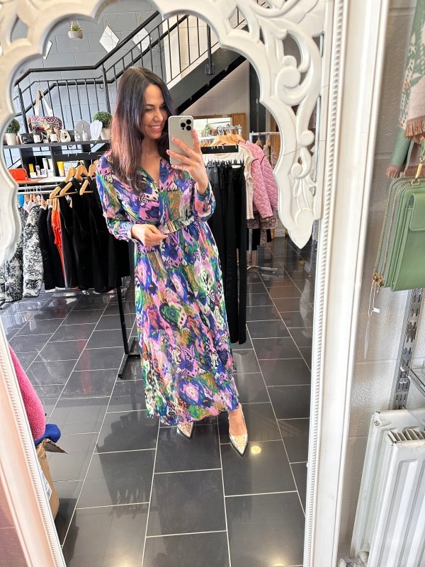 Eloise Long Belted Dress - AML Boutique NI