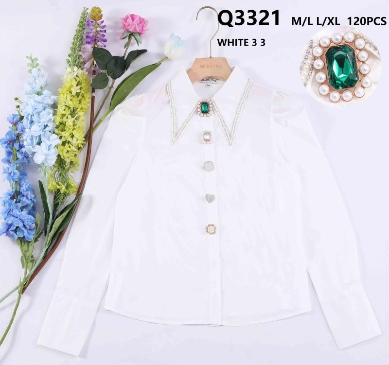 Georgia White Blouse - AML Boutique NI