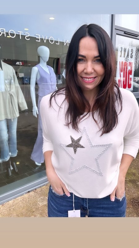 Italy White Star Top - AML Boutique NI