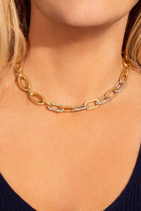 Kate Thornton Gold Link Chain Chunky Necklace - AML Boutique NI