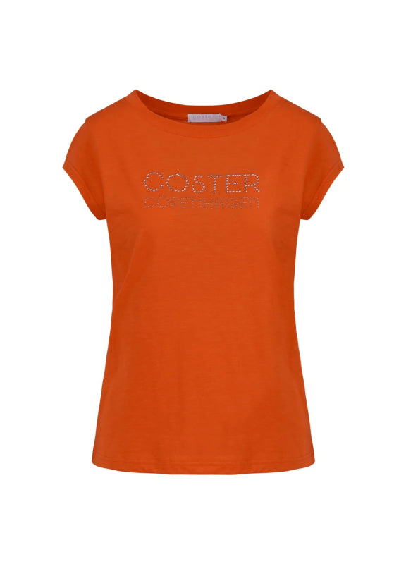 Mandarin Tshirt with Coster Logo in Studs - AML Boutique NI