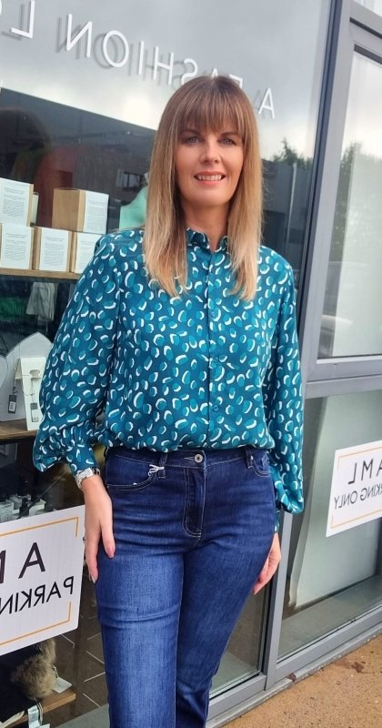 MdM Jade Green Jessica Blouse - AML Boutique NI