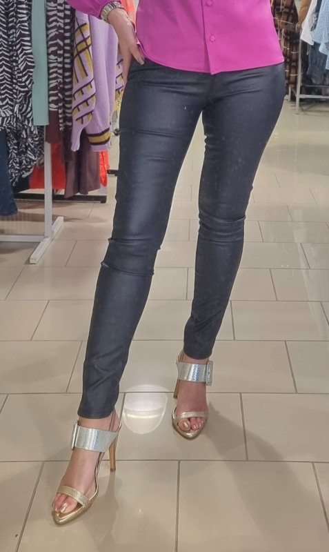 Navy Coated Jeans - AML Boutique NI