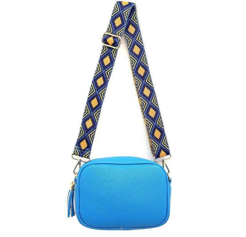Royal Blue Tassel Bag with Funky Strap - AML Boutique NI