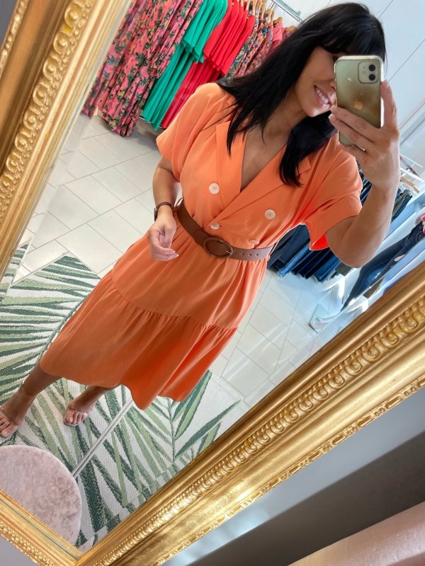 Setre Mandarin Belted Dress - AML Boutique NI