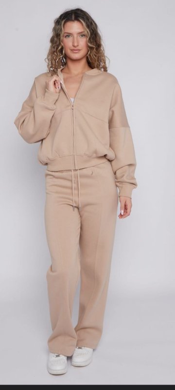 Zara Oatmeal Two Piece Loungewear Set - AML Boutique NI